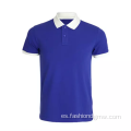 Impresión en blanco Golf Polo Tee camiseta poliéster